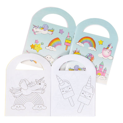 LG-Imports Malbuch mit Aufklebern Einhorn