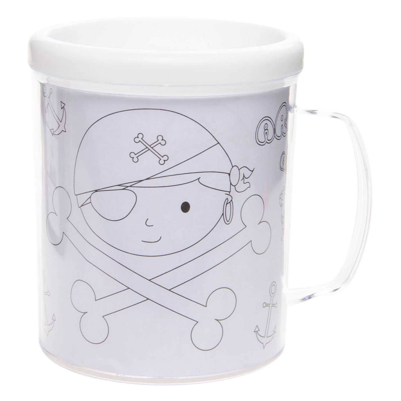 Färbe deinen eigenen Tasse Pirat