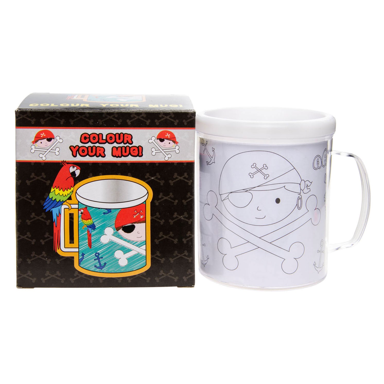 Färbe deinen eigenen Tasse Pirat