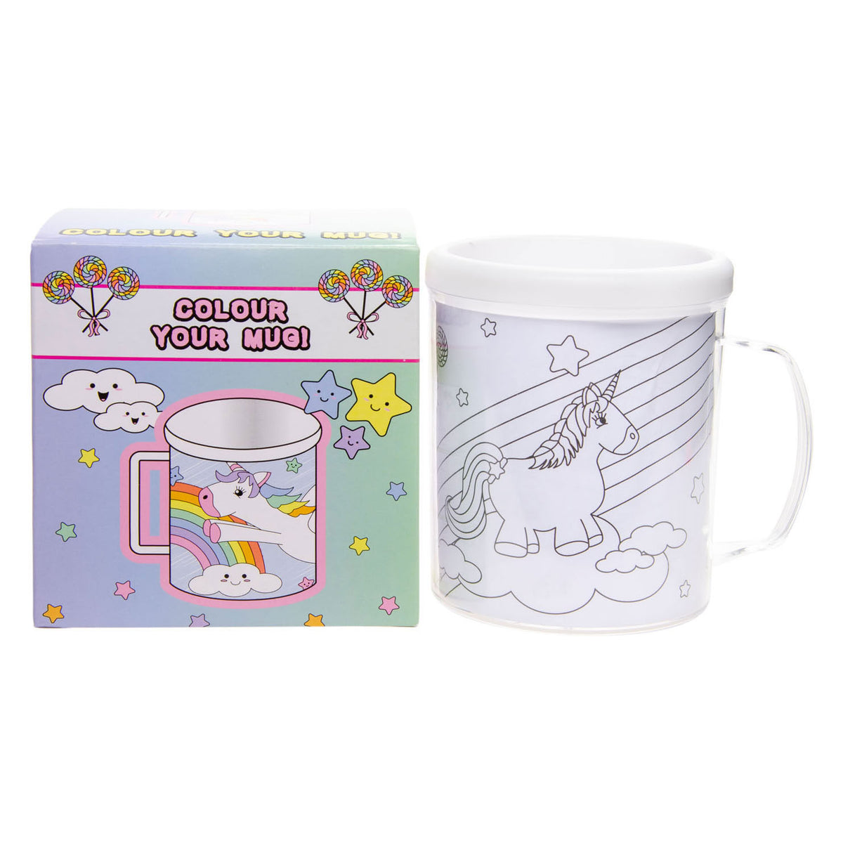 Färbe dein eigenes Tasse Unicorn