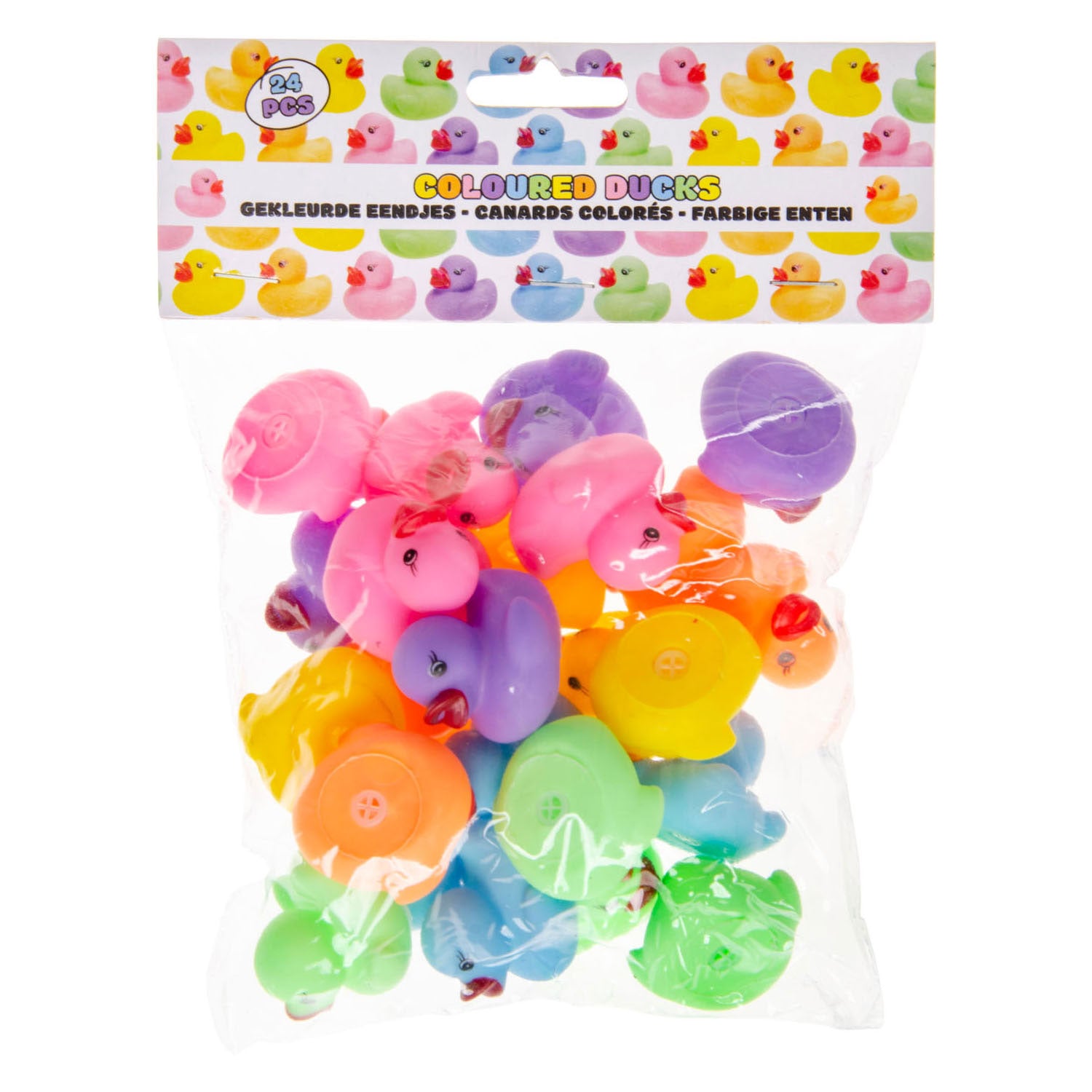 LG importiert Gummi -Enten Farbe, 24st.