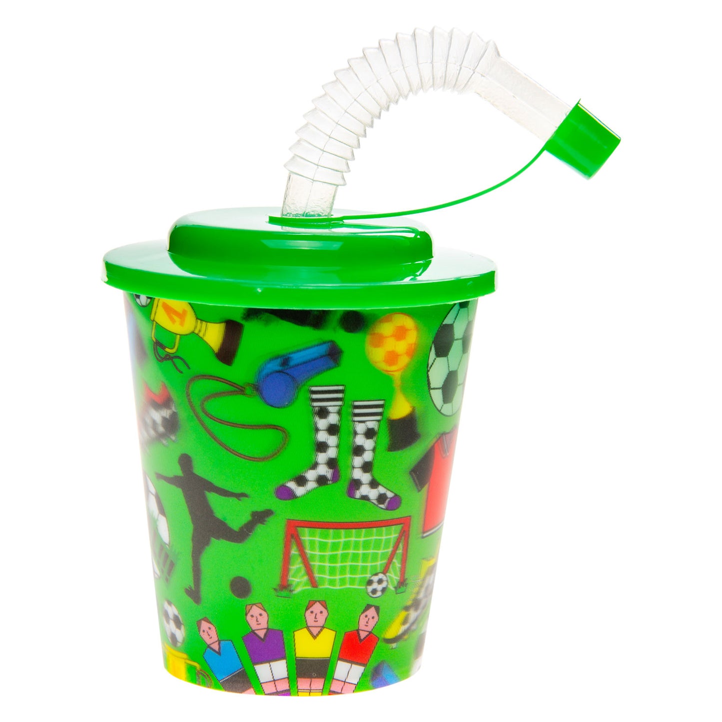 LG Imports Cup mit Deckel und Strohball, 12st.