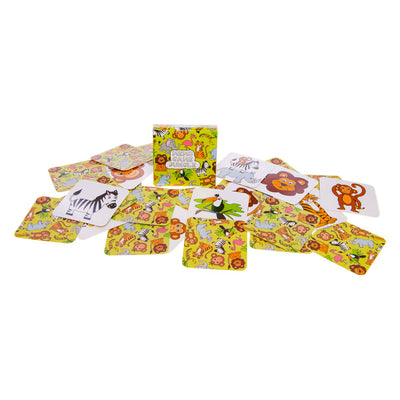 Duckiez Mini-Memospiel Wildere Tiere, 28 Karten