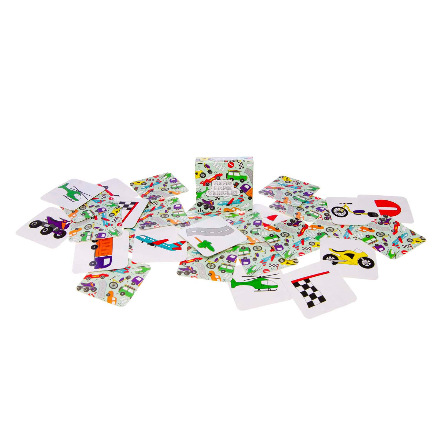 Duckiez Mini -Memospelfahrzeuge, 28 Karten