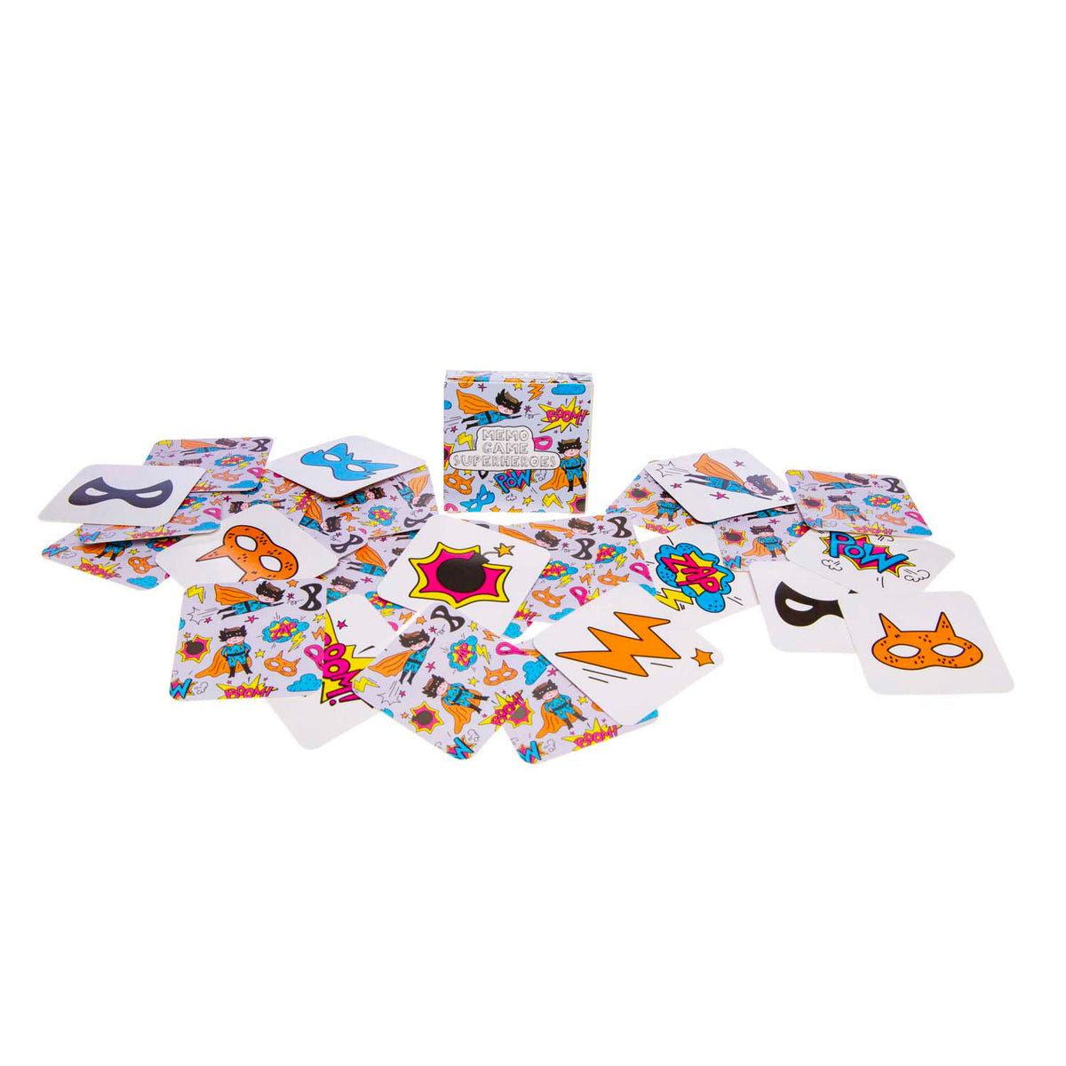 Duckiez Mini -Memospel -Superhelden, 28 Karten