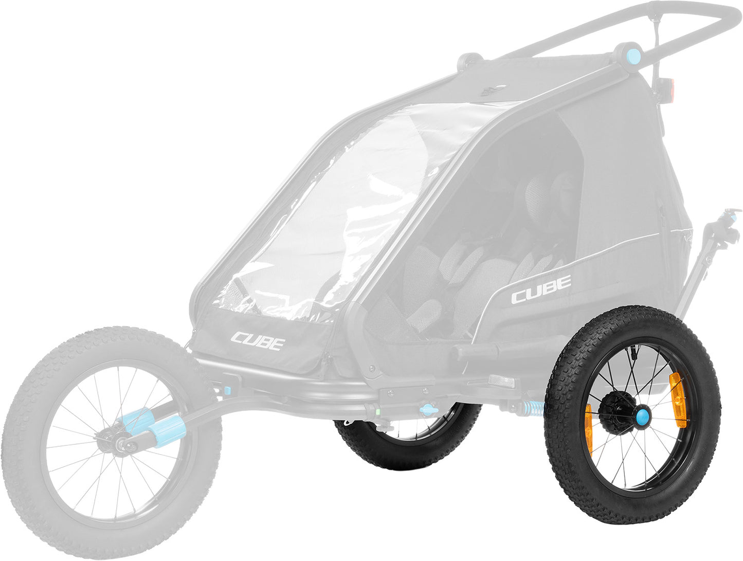 Cube Fat Wheels für Doppel-Fahrradanhänger