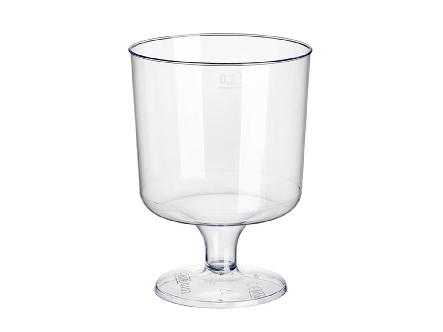Papstar Rotweingläser 200ml klar PS 10St