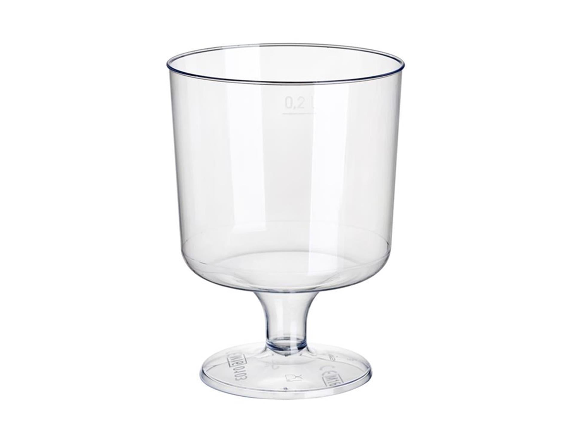 Papstar Rotweingläser 200ml klar PS 10St