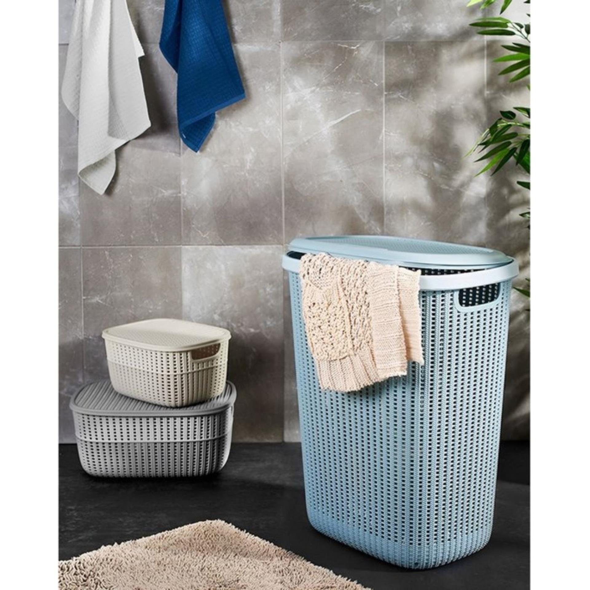 Keeper Wäschebox Arne Blau 57l