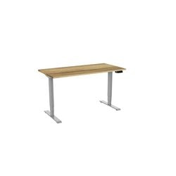 Sitz-Steh-Schreibtisch Euroseats grau 800