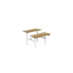 Sitz-Steh-Schreibtisch Euroseats weiß 800