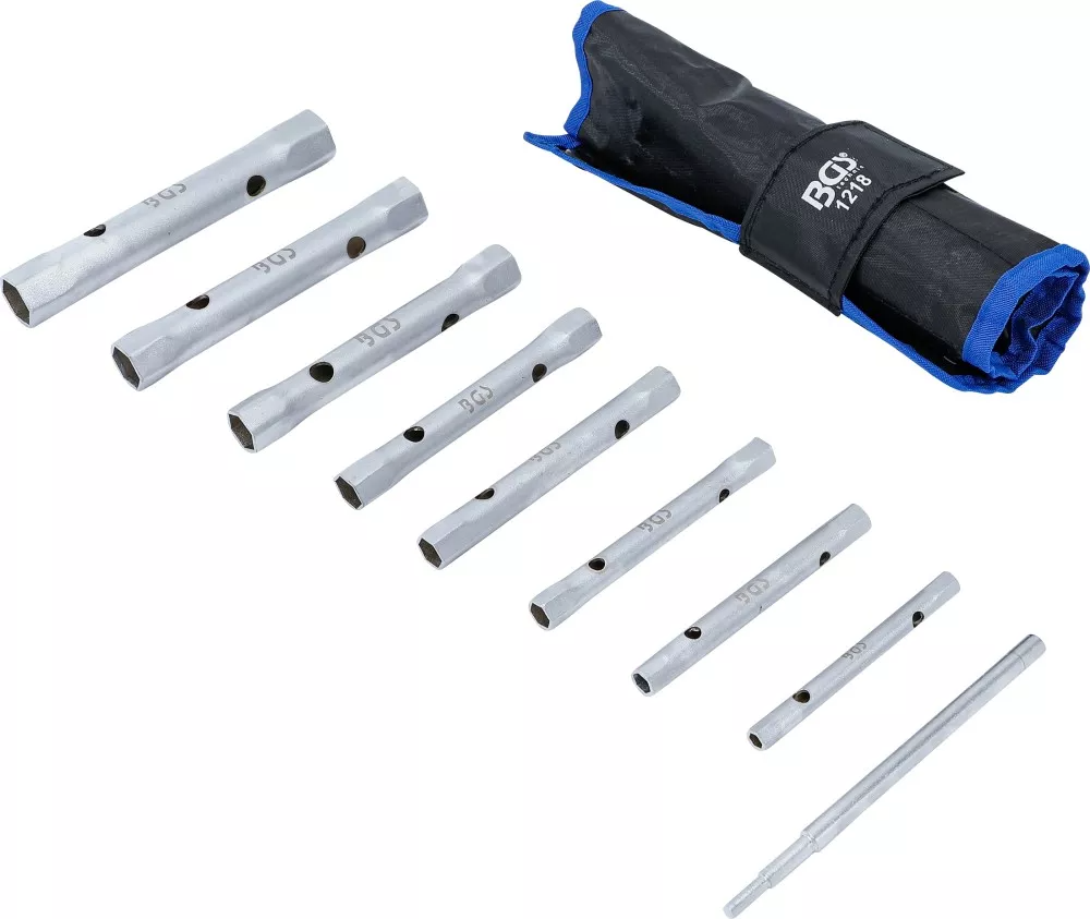 BGS Technic Steckschlüsselsatz SW 6 x 7 - 20 x 22 mm 9-tlg.