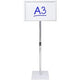 Präsentationsständer Bürodepot Basic A3 Silber