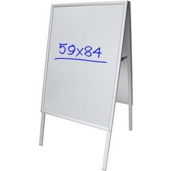 Gehwegschild Bürodepot A1 Silber