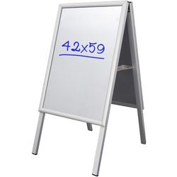 Gehwegschild Bürodepot A2 Silber