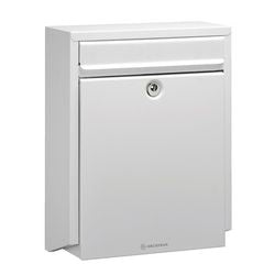 Briefkasten Decayeux D100, weißes, elektrolytisch verzinktes Stahl-Polyester-Pulver