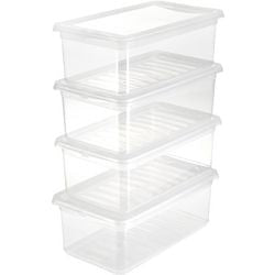 Aufbewahrungsboxhalter 30019 4 x 5,6 l transparent