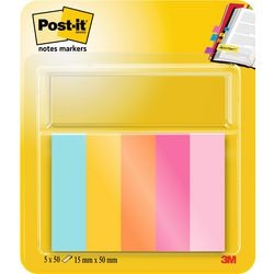Indexes Post-it 670-5-bea blaues, oranges, rosa, gelbes Papier