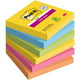 Super-Haftnotizen Post-it 654-sscarn-p4+2 blau, gelb, grün, orange pink
