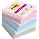 Super-Haftnotizen Post-it, gefühlvolles Farbsortiment, 90 Blatt
