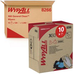 Reinigungstücher Wypall x60 Hydroknit 231x426mm weiß Packung 10 Stück 126 Blatt