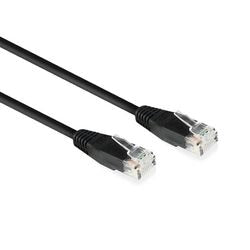 Wirken Sie schwarz 2,0 Meter U UTP Cat6 Patch -Kabel mit RJ45 -Zip -Beutel