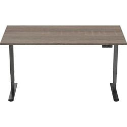 Sitz-Steh-Schreibtisch Euroseats schwarz 800