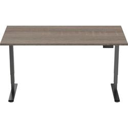 Sitz-Steh-Schreibtisch Euroseats schwarz 800