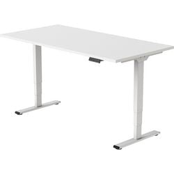 Sitz-Steh-Schreibtisch Euroseats weiß 800
