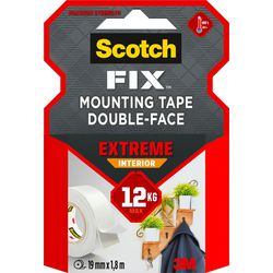 3 m 1071426 – Scotch-Fix Extr-Innenmontageband 19 mm x 1,8 m, 1 Rollenpackung | 12 Stück