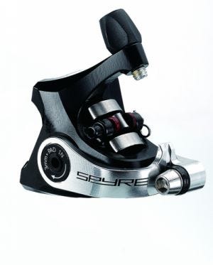 Trp MD-C610 Spyre-Bremssattel, mechanische flache Halterung für Schwarz, Silber