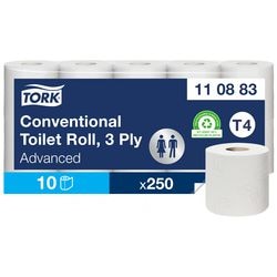 Toilettenpapier Tork T4 Advanced 3-lagig weiß