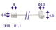 Cordo-Innenzug-Innenzug-Einsteller 225 cm ø1,1 mm Edelstahl + 2 Nippel