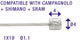 Cordo-Kabel-Innenkabel-Einsteller Tandem 300 cm ø1,1 mm + 4 x 4 mm Nippel aus Edelstahl