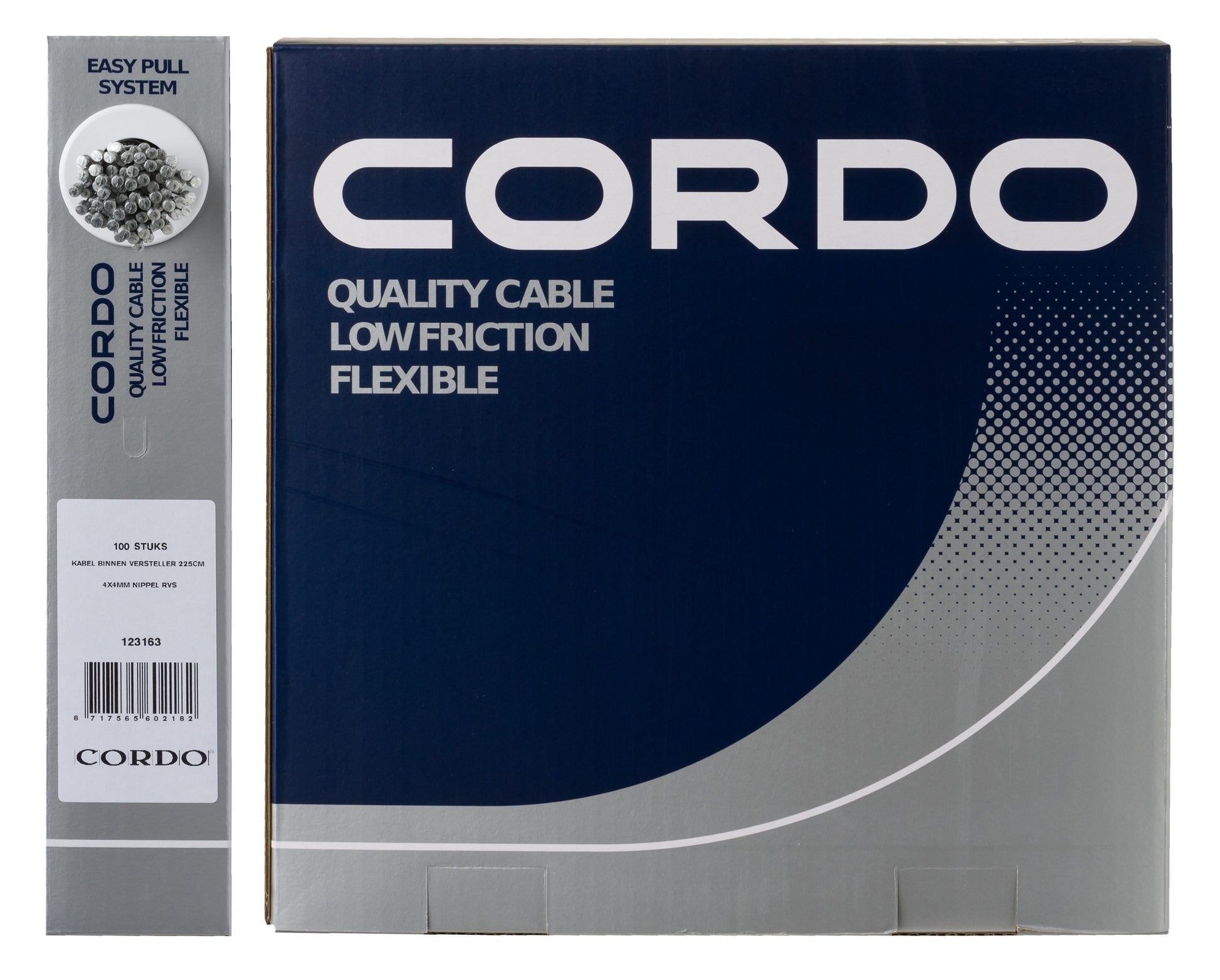 Cordo Kabelinnenzugversteller 225cm ø1,1mm + 4x4mm Nippel Edelstahl Werkstatt (100)