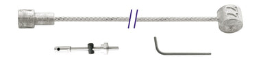Cordo Innenzug Innenzug Trommelbremse 225cm ø1,5mm verzinkt + 2 Nippel