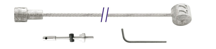 Cordo Innenzug Innenzug Trommelbremse 225cm ø1,5mm verzinkt + 2 Nippel