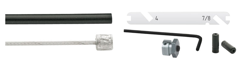 Cordo Kabelsatz Kabelsatz Versteller Nexus 4 7 8 Gang schwarz 170cm 225cm Edelstahl