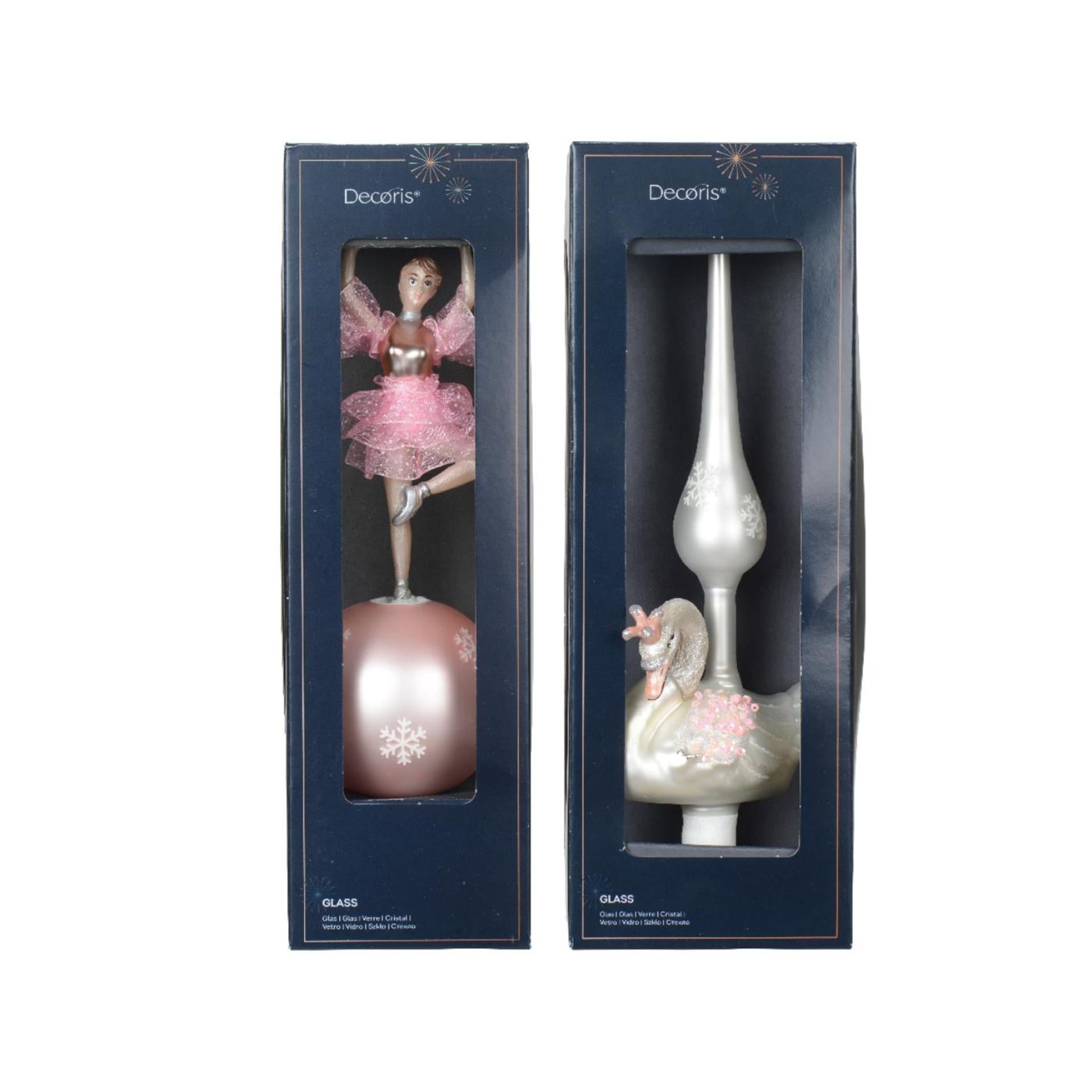 Decoris Peak Ballerina Schwan Glas 29cm