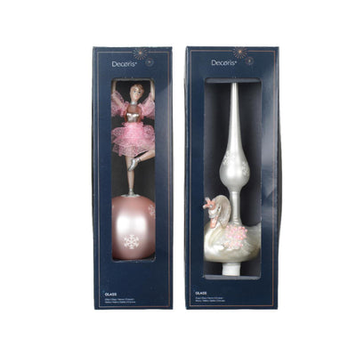 Decoris Peak Ballerina Schwan Glas 29cm