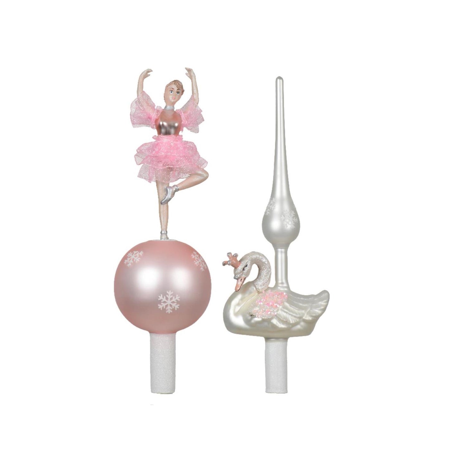 Decoris Peak Ballerina Schwan Glas 29cm