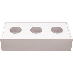 Pflanzgefäß, Eurositze, weiß, 900 (B) x 400 (T) x 200 (H) mm