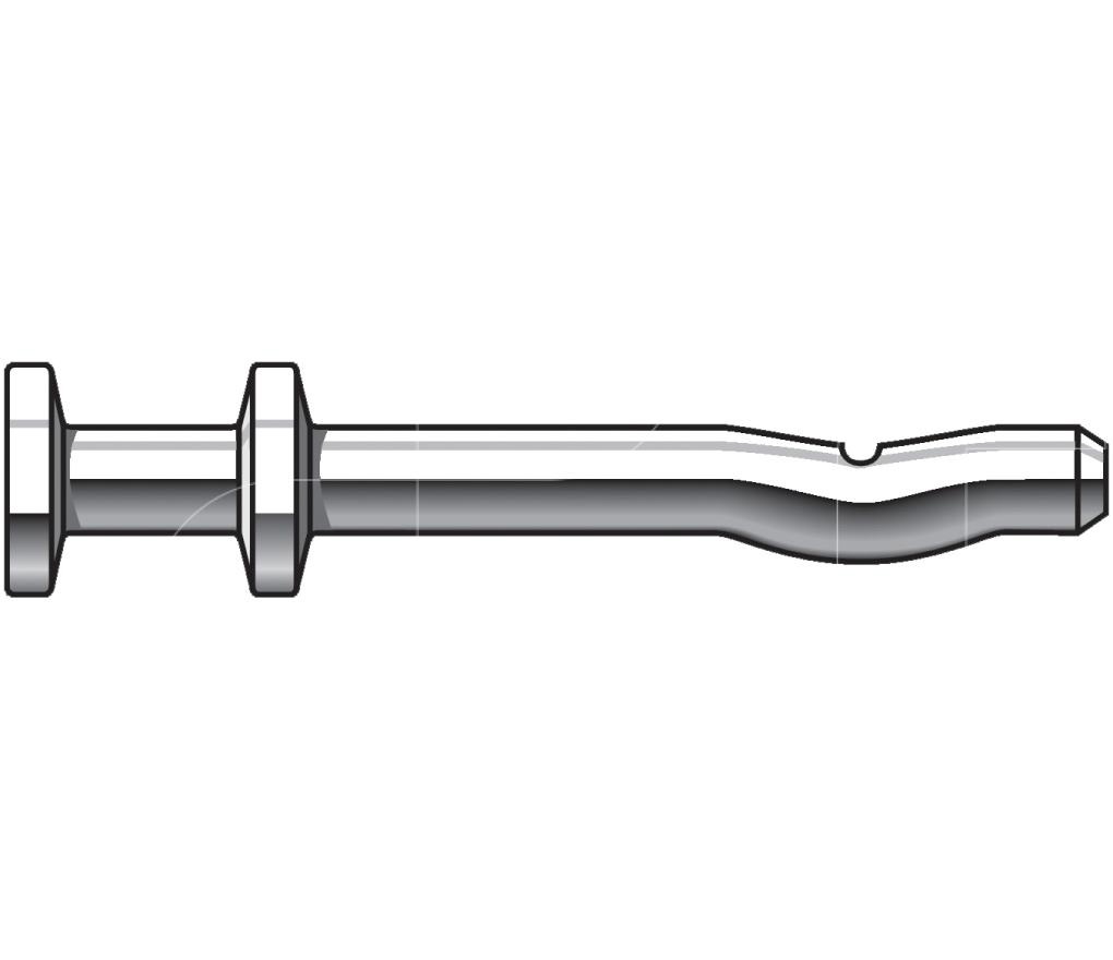 Dewalt Zubehör Spike 5 mm x 70 mm Formanker verzinkt (100 Stück) – dfm3110160