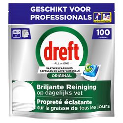 Packung mit 100 Spülmaschinentabs in einem Paket