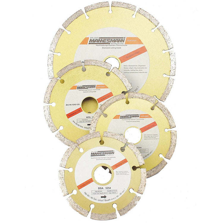 Brüder Mannesmann Diamant Segm. Trennscheibe 110 mm (Hobby) - 1245-110