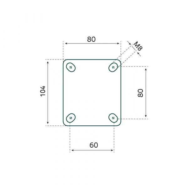 Tarsus-Festrad 125 mm. TPE extra leise