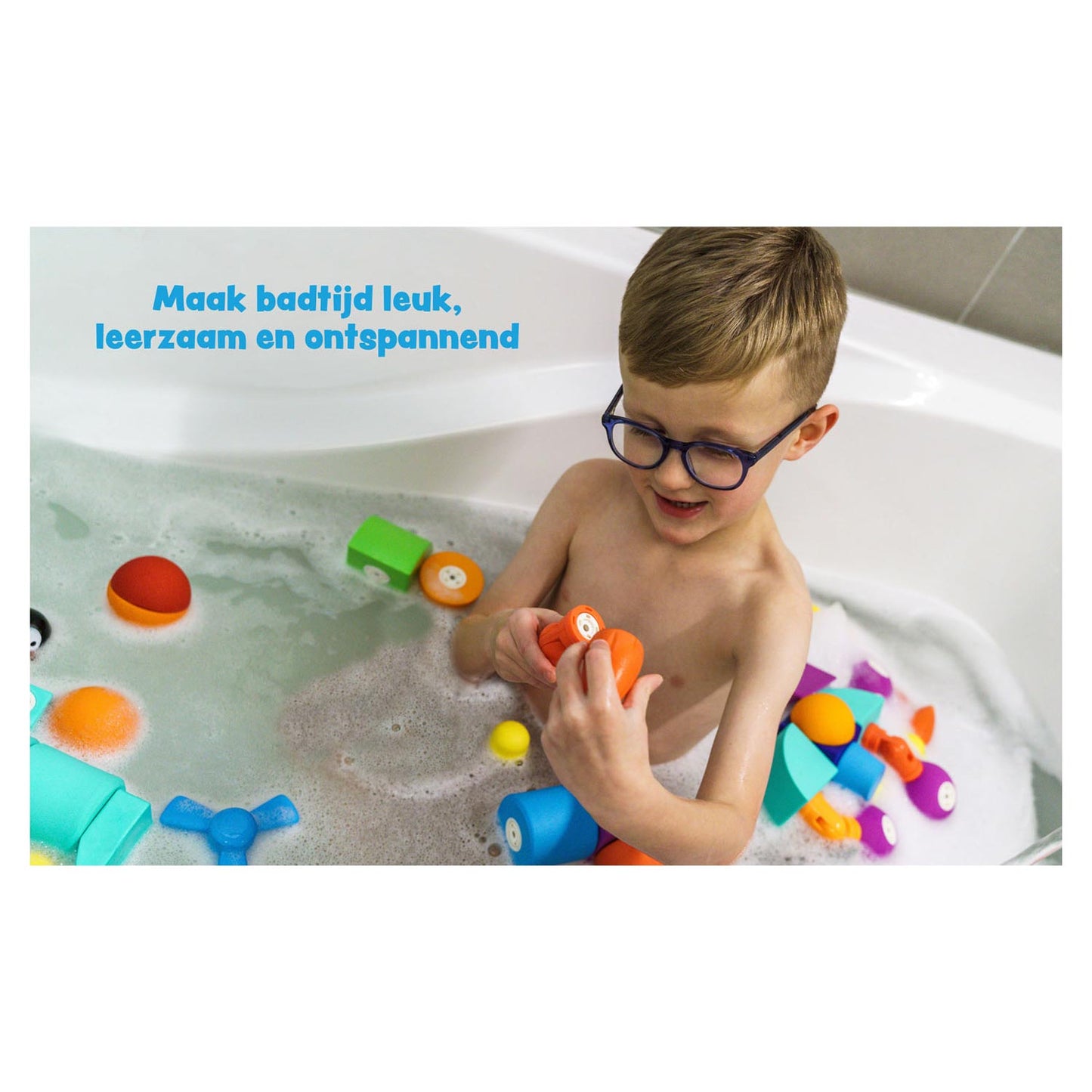 Blockaroo Magnetic Foam Blocks Roboter Box, 10dlg.