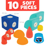 Blockaroo Magnetic Foam Block Boot Box, 10dlg. - afbeelding 2