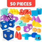 Blockaroo Magnetic Foam Blocks Builders Box, 50dlg. - afbeelding 2