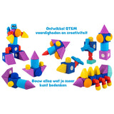 Blockaroo Magnetic Foam Blocks Builders Box, 50dlg. - afbeelding 4